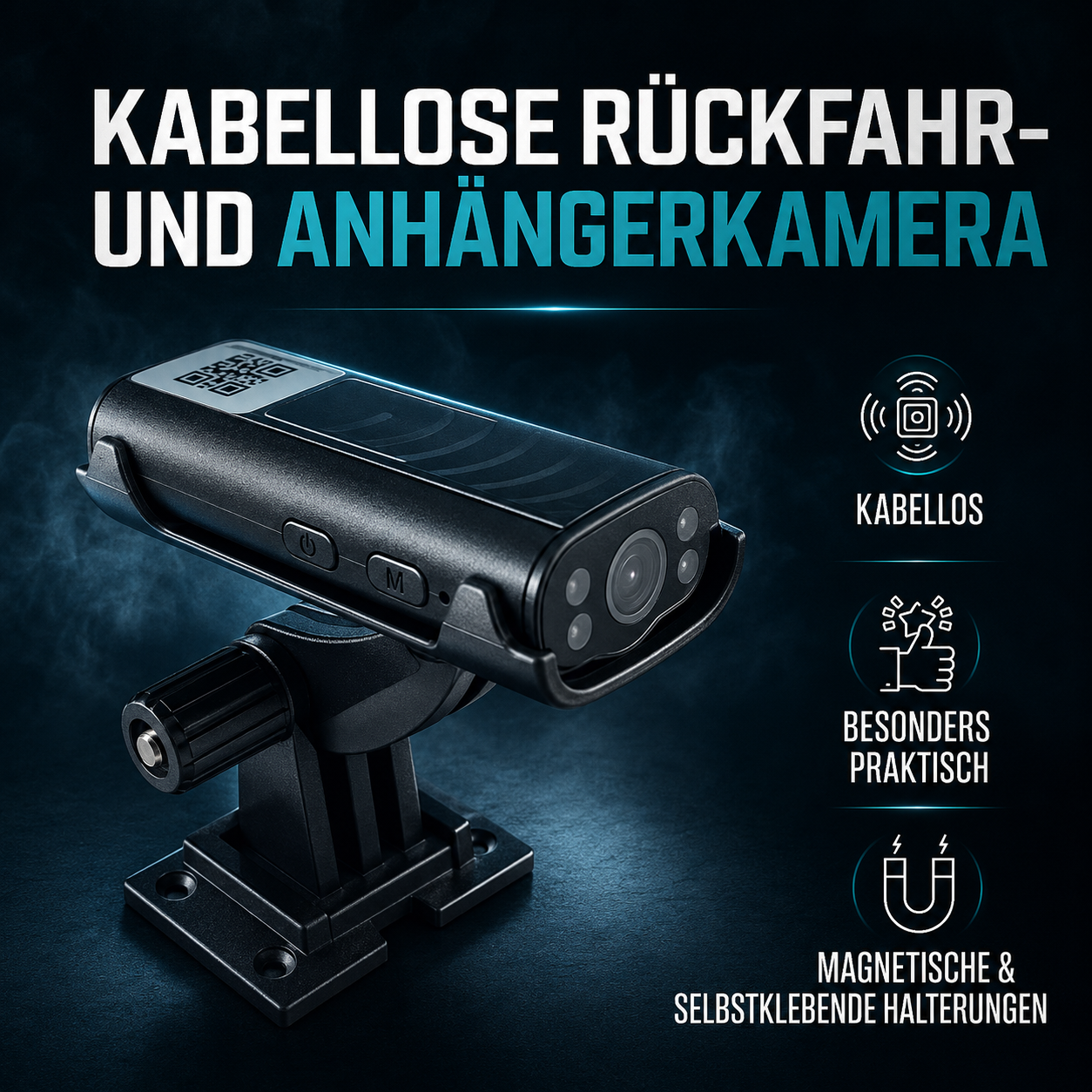 CamperSicht™– Kabellose Rückfahrkamera für Wohnwagen & Camper